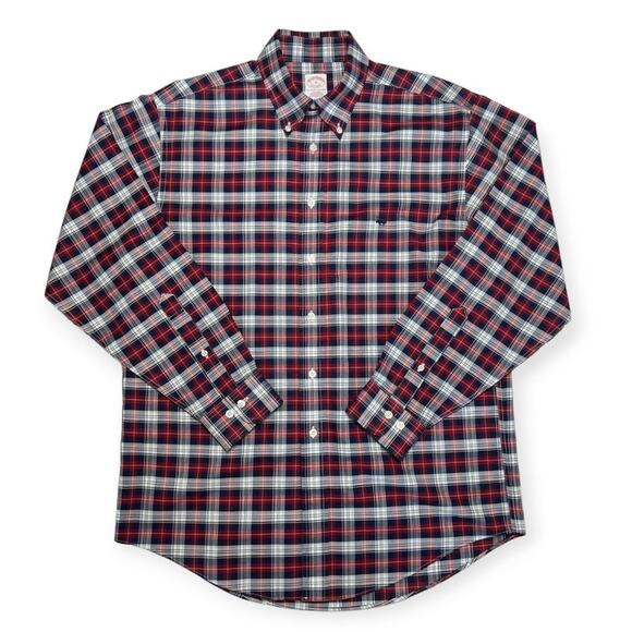 Brooks Brothers Other - Brooks Brothers American Supima Cotton Button Down Shirt SIZE M Plaid